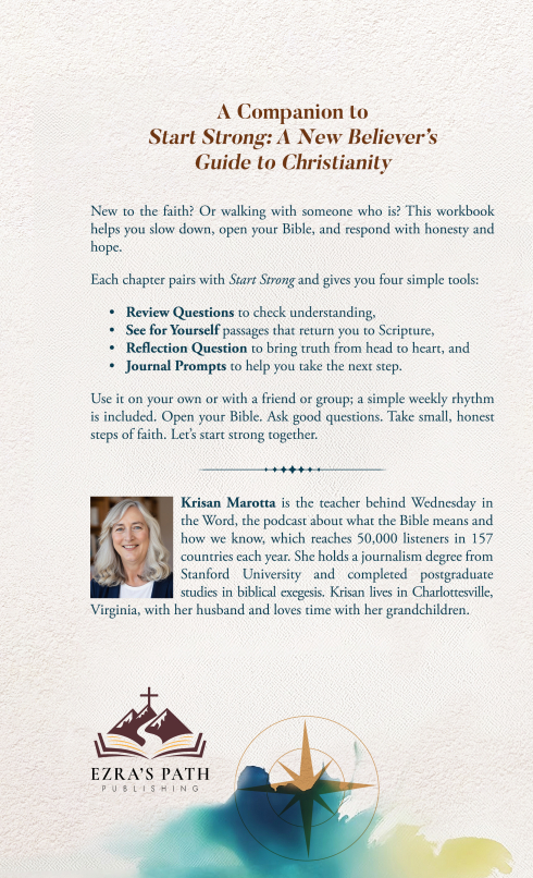 Start Strong Workbook Back Cover